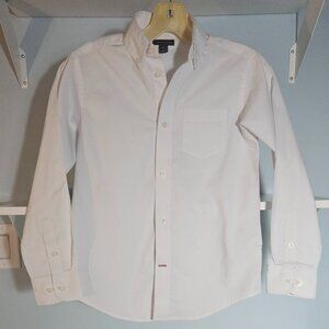 BOYS BUTTON DOWN HILFIGER WHITE SHIRT SIZE10